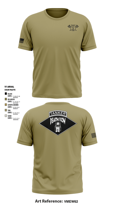 2ND PLT B CO 1-67AR 75629635 Short Sleeve Performance Shirt - 2