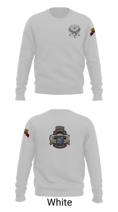 75th RGT 3rd BN Co C Alpha 88655986 Crew Neck Sweatshirt - 6