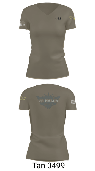 Women's Short Sleeve Vneck Shirt, , Army, Teamtime, Team time, sublimation, custom sports apparel, team uniforms, spirit wear, spiritwear, sports uniforms, custom shirts, team store, custom team store, fundraiser sports, apparel fundraiser