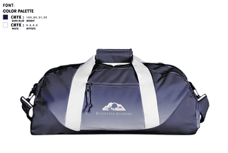 Duffle Bag, Rivertree Academy, Spirit Store, Teamtime, Team time, sublimation, custom sports apparel, team uniforms, spirit wear, spiritwear, sports uniforms, custom shirts, team store, custom team store, fundraiser sports, apparel fundraiser