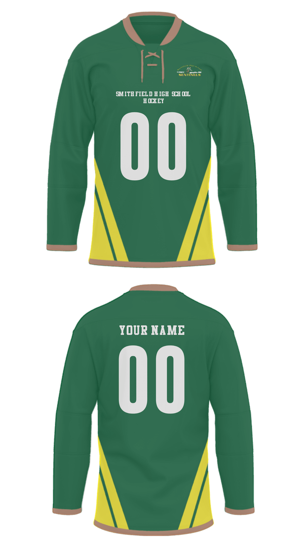 Hockey Jersey, Smithfield High School Hockey, Ice Hockey, Teamtime, Team time, sublimation, custom sports apparel, team uniforms, spirit wear, spiritwear, sports uniforms, custom shirts, team store, custom team store, fundraiser sports, apparel fundraiser