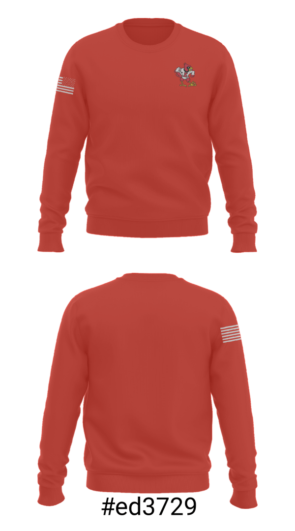 Crew Neck Sweatshirt, East Surry High School Basketball, Men's Basketball, Teamtime, Team time, sublimation, custom sports apparel, team uniforms, spirit wear, spiritwear, sports uniforms, custom shirts, team store, custom team store, fundraiser sports, apparel fundraiser