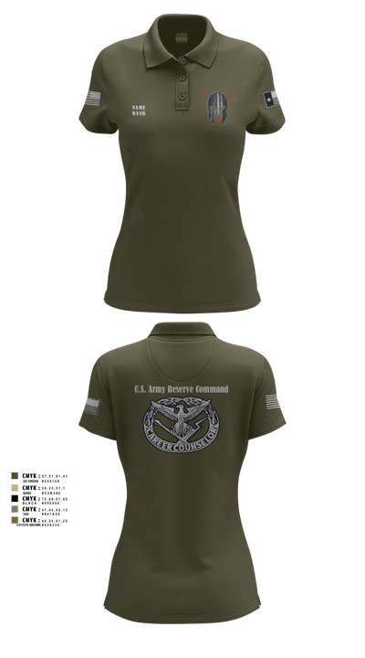 AREA 2, 12TH BN ARCG 57616910 Women's Short Sleeve Performance Polo  - 2