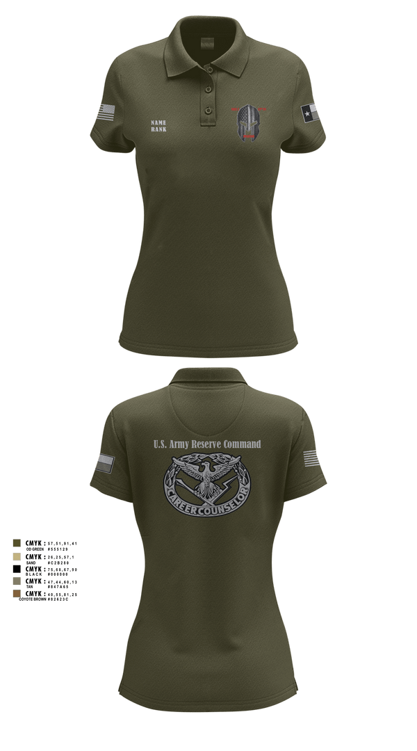 Women's Short Sleeve Performance Polo, , Army, Teamtime, Team time, sublimation, custom sports apparel, team uniforms, spirit wear, spiritwear, sports uniforms, custom shirts, team store, custom team store, fundraiser sports, apparel fundraiser