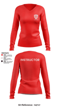 Richmond Police Instructors 34175667 Women's Long Sleeve V-neck Shirt - 10