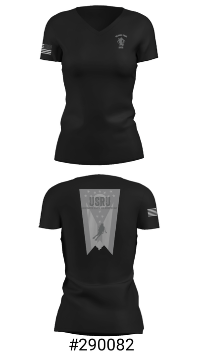 Underwater Search and Recovery Unit 43495281 Women's Short Sleeve V-neck Shirt - 19