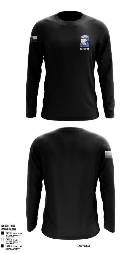 Long Sleeve Performance Shirt, ARMY ROTC, Army, Teamtime, Team time, sublimation, custom sports apparel, team uniforms, spirit wear, spiritwear, sports uniforms, custom shirts, team store, custom team store, fundraiser sports, apparel fundraiser