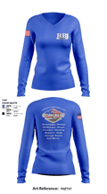 RBJ Concrete 52561308 Women's Long Sleeve V-neck Shirt - 1
