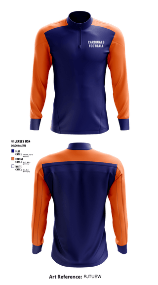 Quarter Zip Jacket, Cardinals Football, Football, Teamtime, Team time, sublimation, custom sports apparel, team uniforms, spirit wear, spiritwear, sports uniforms, custom shirts, team store, custom team store, fundraiser sports, apparel fundraiser