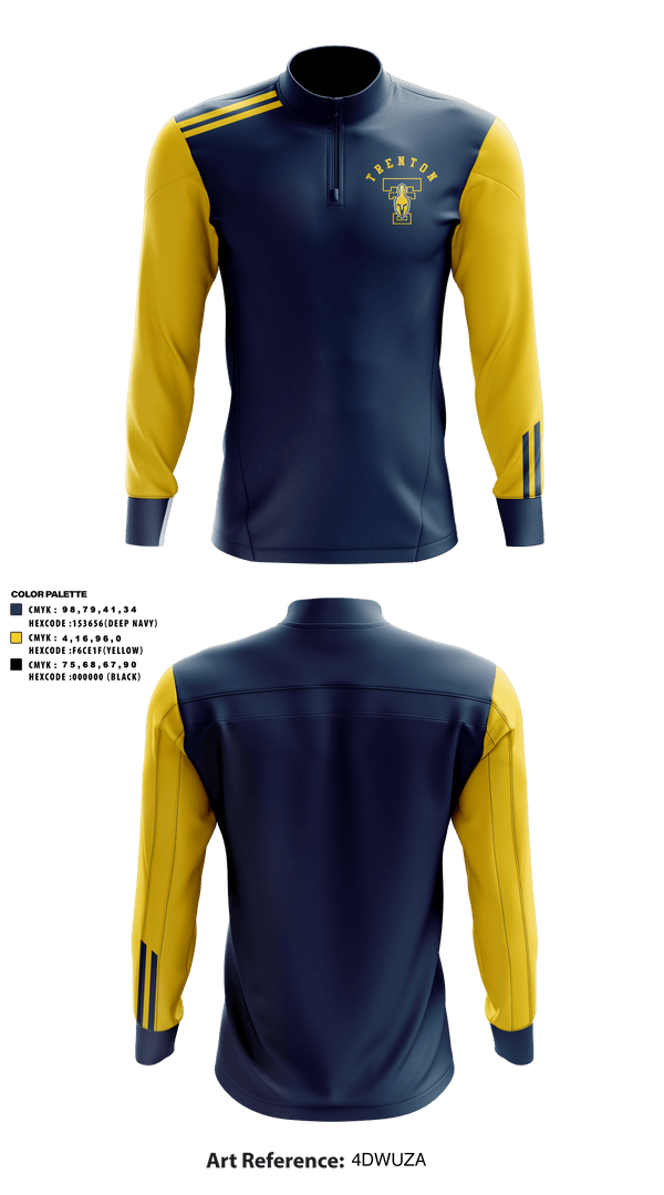 Quarter Zip Jacket, Trenton high school wrestling, Wrestling, Teamtime, Team time, sublimation, custom sports apparel, team uniforms, spirit wear, spiritwear, sports uniforms, custom shirts, team store, custom team store, fundraiser sports, apparel fundraiser