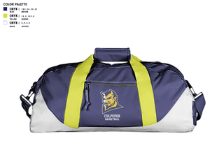 Duffle Bag, Culpeper County High School Basketball, Men's Basketball, Teamtime, Team time, sublimation, custom sports apparel, team uniforms, spirit wear, spiritwear, sports uniforms, custom shirts, team store, custom team store, fundraiser sports, apparel fundraiser