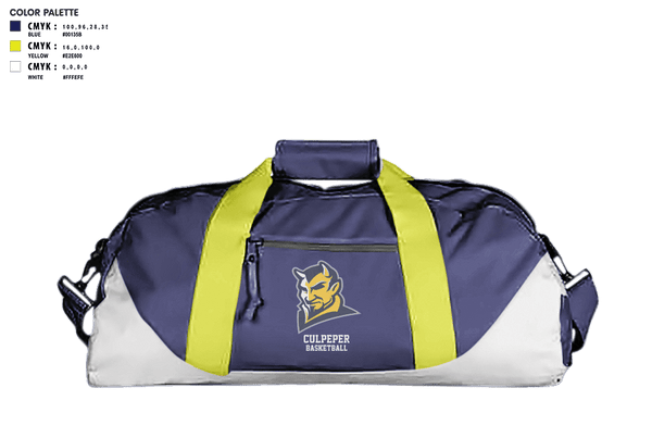 Duffle Bag, Culpeper County High School Basketball, Men's Basketball, Teamtime, Team time, sublimation, custom sports apparel, team uniforms, spirit wear, spiritwear, sports uniforms, custom shirts, team store, custom team store, fundraiser sports, apparel fundraiser