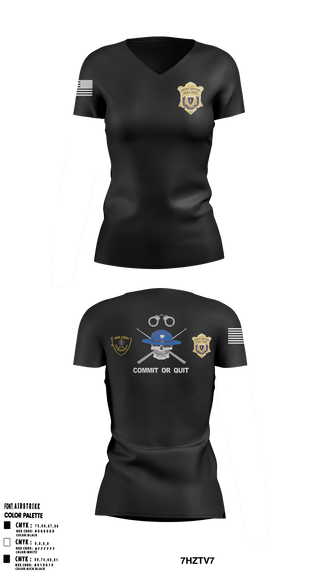 Women's Short Sleeve Vneck Shirt, , Police, Teamtime, Team time, sublimation, custom sports apparel, team uniforms, spirit wear, spiritwear, sports uniforms, custom shirts, team store, custom team store, fundraiser sports, apparel fundraiser