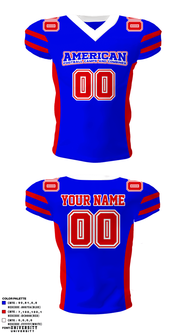 Football Jersey, American Football Camps and Combines, Football, Teamtime, Team time, sublimation, custom sports apparel, team uniforms, spirit wear, spiritwear, sports uniforms, custom shirts, team store, custom team store, fundraiser sports, apparel fundraiser