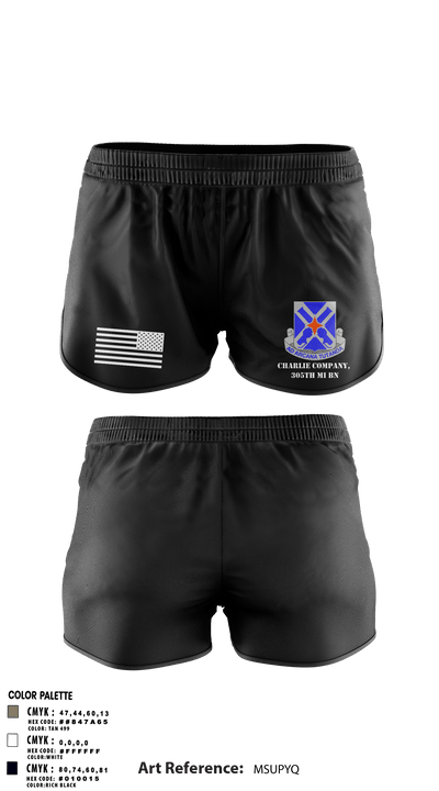 Charlie Company, 305th MI BN 76459019 Track Shorts - 3