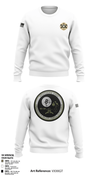 Crew Neck Sweatshirt, , Police, Teamtime, Team time, sublimation, custom sports apparel, team uniforms, spirit wear, spiritwear, sports uniforms, custom shirts, team store, custom team store, fundraiser sports, apparel fundraiser