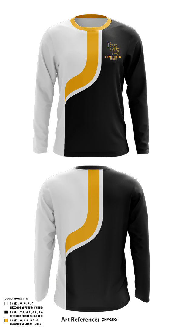 Long Sleeve Performance Shirt, Lincoln High School Track, Track & Field, Teamtime, Team time, sublimation, custom sports apparel, team uniforms, spirit wear, spiritwear, sports uniforms, custom shirts, team store, custom team store, fundraiser sports, apparel fundraiser