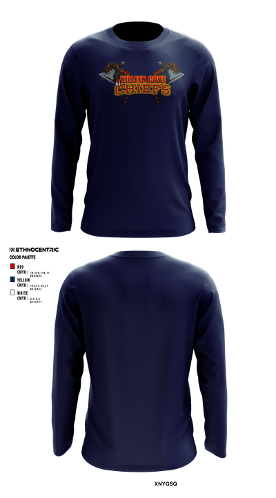 Copperas Chiefs 93621258 Long Sleeve Performance Shirt - 9