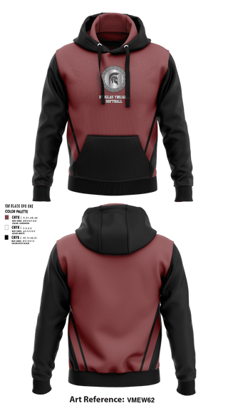 Hoodie, Douglas High School Softball, Softball, Teamtime, Team time, sublimation, custom sports apparel, team uniforms, spirit wear, spiritwear, sports uniforms, custom shirts, team store, custom team store, fundraiser sports, apparel fundraiser