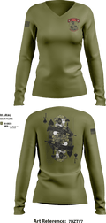 Blackjacks 79166270 Women's Long Sleeve V-neck Shirt - 2