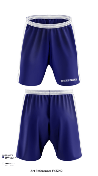 Athletic Shorts With Pockets, Buffalo Bisons, Football, Teamtime, Team time, sublimation, custom sports apparel, team uniforms, spirit wear, spiritwear, sports uniforms, custom shirts, team store, custom team store, fundraiser sports, apparel fundraiser