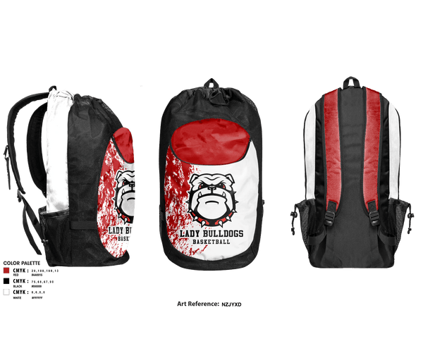 Gear Bag, Richmond High School of the Arts Basketball, Women's Basketball, Teamtime, Team time, sublimation, custom sports apparel, team uniforms, spirit wear, spiritwear, sports uniforms, custom shirts, team store, custom team store, fundraiser sports, apparel fundraiser