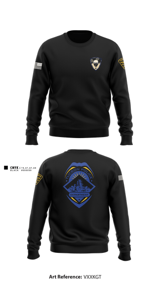 Crew Neck Sweatshirt, , Police, Teamtime, Team time, sublimation, custom sports apparel, team uniforms, spirit wear, spiritwear, sports uniforms, custom shirts, team store, custom team store, fundraiser sports, apparel fundraiser