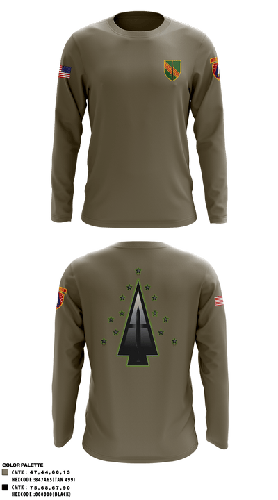 A Co, 1st BN, 4SFAB 88998967 Long Sleeve Performance Shirt - 61