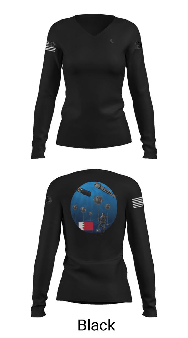 Women's Long Sleeve Vneck Shirt, , Navy, Teamtime, Team time, sublimation, custom sports apparel, team uniforms, spirit wear, spiritwear, sports uniforms, custom shirts, team store, custom team store, fundraiser sports, apparel fundraiser
