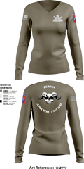 ALPHA BTRY, 2-319th AFAR 68475694 Women's Long Sleeve V-neck Shirt - 3