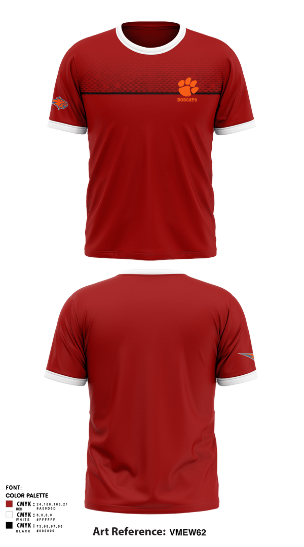 Short Sleeve Performance Shirt, Bobcats, Cross Country, Teamtime, Team time, sublimation, custom sports apparel, team uniforms, spirit wear, spiritwear, sports uniforms, custom shirts, team store, custom team store, fundraiser sports, apparel fundraiser