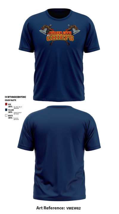 Copperas Chiefs 93621258 Short Sleeve Performance Shirt - 21