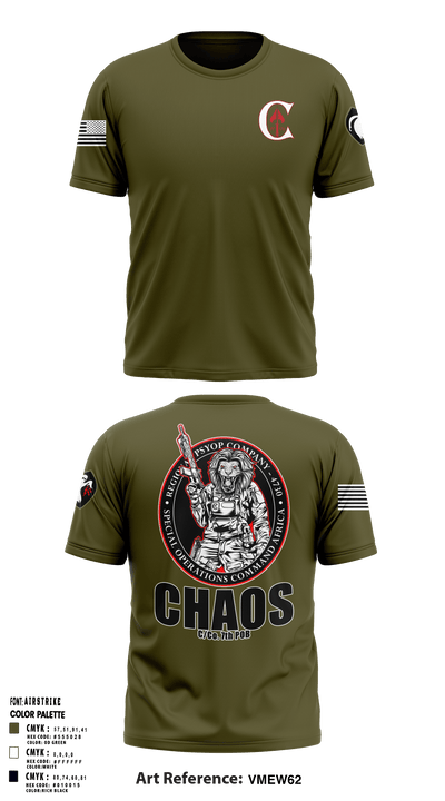 Chaos 7th 54905968 Short Sleeve Performance Shirt - 50