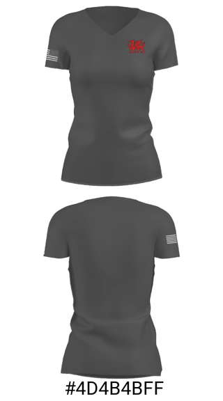 Women's Short Sleeve Vneck Shirt, Derby Middle School Band, Spirit Store, Teamtime, Team time, sublimation, custom sports apparel, team uniforms, spirit wear, spiritwear, sports uniforms, custom shirts, team store, custom team store, fundraiser sports, apparel fundraiser