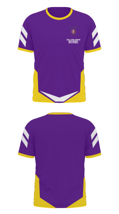 Sullivan Junior High School Volleyball 53113403 Short Sleeve Performance Polo - 27
