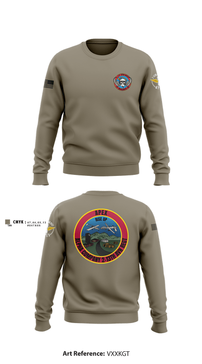 A Co, 2-13th AVN REGT 95713396 Crew Neck Sweatshirt - 2
