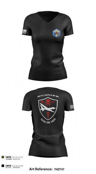 Women's Short Sleeve Vneck Shirt, , Army, Teamtime, Team time, sublimation, custom sports apparel, team uniforms, spirit wear, spiritwear, sports uniforms, custom shirts, team store, custom team store, fundraiser sports, apparel fundraiser