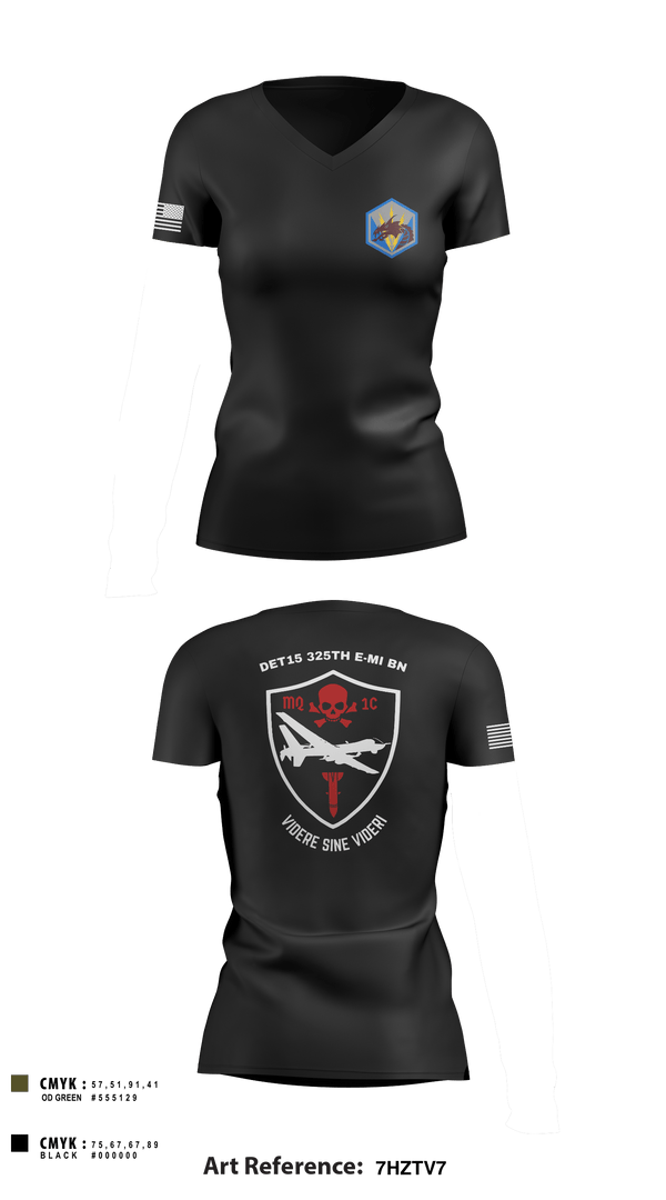 Women's Short Sleeve Vneck Shirt, , Army, Teamtime, Team time, sublimation, custom sports apparel, team uniforms, spirit wear, spiritwear, sports uniforms, custom shirts, team store, custom team store, fundraiser sports, apparel fundraiser