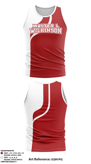 Tank Top, Walter L Wilkinson Middle School Track, Track & Field, Teamtime, Team time, sublimation, custom sports apparel, team uniforms, spirit wear, spiritwear, sports uniforms, custom shirts, team store, custom team store, fundraiser sports, apparel fundraiser