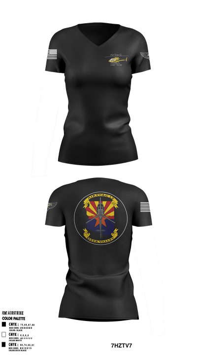 Air Evac 12 86167838 Women's Short Sleeve V-neck Shirt - 1