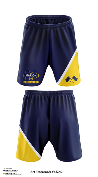 Athletic Shorts With Pockets, Marion High School Drill, Spirit Store, Teamtime, Team time, sublimation, custom sports apparel, team uniforms, spirit wear, spiritwear, sports uniforms, custom shirts, team store, custom team store, fundraiser sports, apparel fundraiser