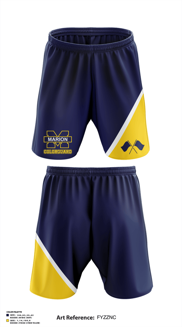 Athletic Shorts With Pockets, Marion High School Drill, Spirit Store, Teamtime, Team time, sublimation, custom sports apparel, team uniforms, spirit wear, spiritwear, sports uniforms, custom shirts, team store, custom team store, fundraiser sports, apparel fundraiser