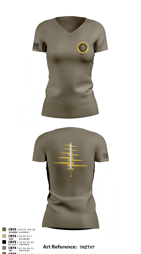 Women's Short Sleeve Vneck Shirt, , Army, Teamtime, Team time, sublimation, custom sports apparel, team uniforms, spirit wear, spiritwear, sports uniforms, custom shirts, team store, custom team store, fundraiser sports, apparel fundraiser