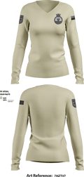 BCGS TRIDENT 3686693 Women's Long Sleeve V-neck Shirt - 5
