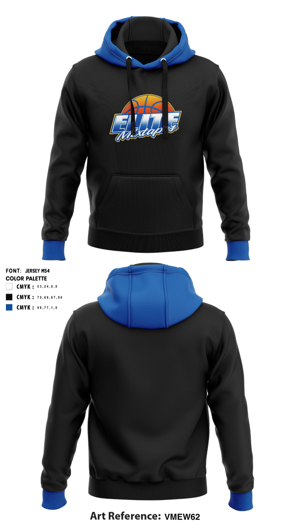 Hoodie, Elite Mixtapes, Men's Basketball, Teamtime, Team time, sublimation, custom sports apparel, team uniforms, spirit wear, spiritwear, sports uniforms, custom shirts, team store, custom team store, fundraiser sports, apparel fundraiser