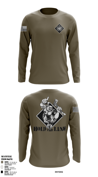 United Nations Command Security Battalion 98091835 Long Sleeve Performance Shirt - 50