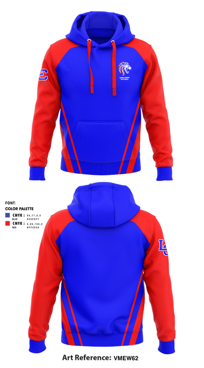 Lewis County High School Softball 24849609 Hoodie - 1