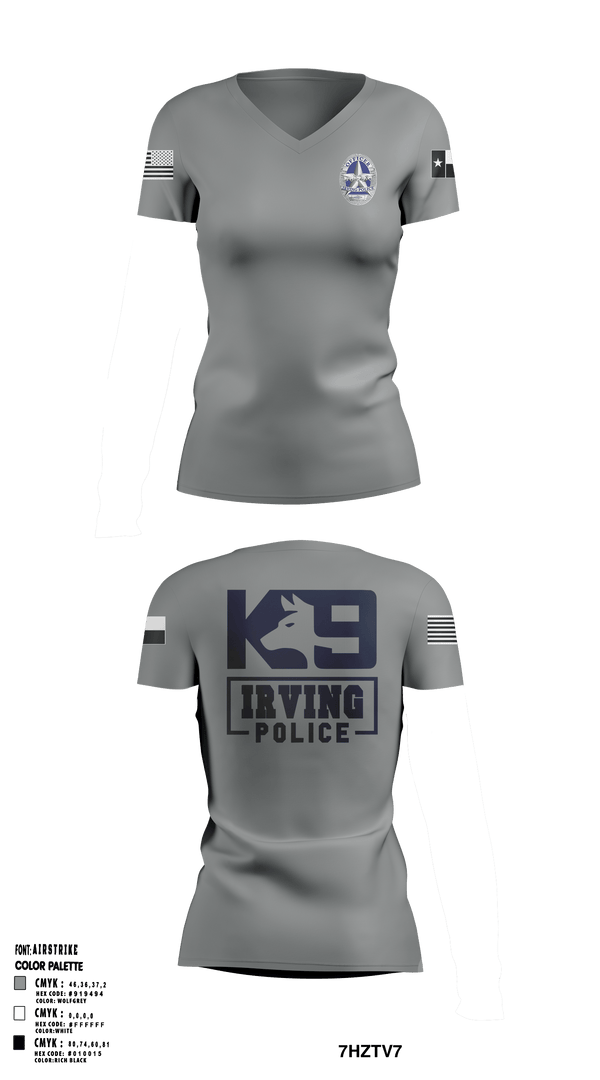 Women's Short Sleeve Vneck Shirt, , Police, Teamtime, Team time, sublimation, custom sports apparel, team uniforms, spirit wear, spiritwear, sports uniforms, custom shirts, team store, custom team store, fundraiser sports, apparel fundraiser