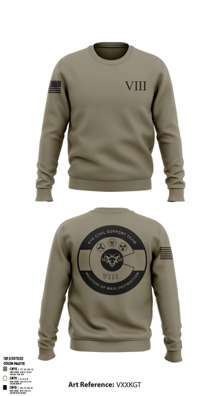 Crew Neck Sweatshirt, , Army, Teamtime, Team time, sublimation, custom sports apparel, team uniforms, spirit wear, spiritwear, sports uniforms, custom shirts, team store, custom team store, fundraiser sports, apparel fundraiser