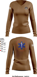 Postfontaine Medical 17094937 Women's Long Sleeve V-neck Shirt - 1